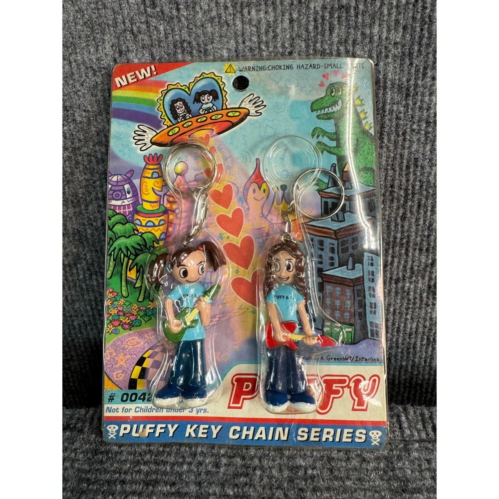 Puffy AmiYumi Key Chain Series 0042 Set Rodney Greenblat Vintage Japanese Import